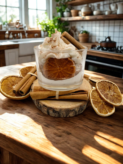Bougie "Un Noël Chaleureux" - Canelle Orange