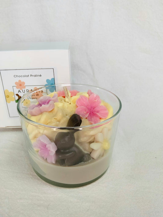 Bougie de Pâques : Chocolat Praliné