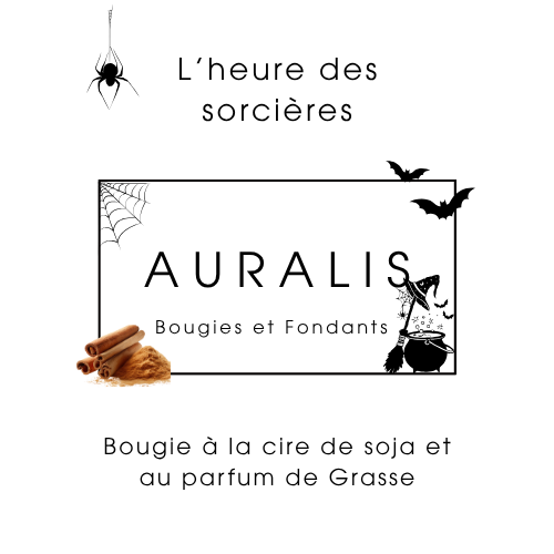 Bougie minimaliste - L'heure des sorcières -30% avec le code HALLOWEEN30